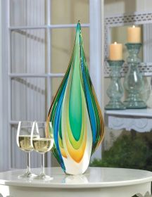 Cool Flame Art Glass Statue