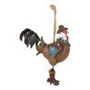 Cowboy Rooster Birdhouse