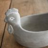 Handcrafted Cement Chicken Planter Pot - Rustic Garden Decor Planter