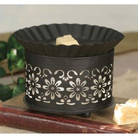 Short Round Wax Warmer - Daisy with Screen Insert