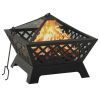 Fire Pit with Poker 25.2" XXL Steel