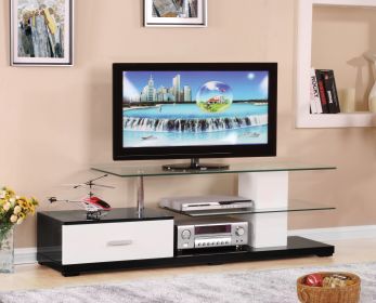 ACME Ivana TV Stand in White & Black 91140