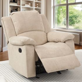 Tate Sand Microfiber Glider Recliner