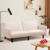 Beige Linen Living Room Sofabed