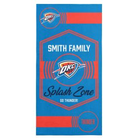 NBA Oklahoma City Thunder Dominion Personalized Beach Towel 30×60 Inches