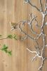 17x5.5x22" Metal Branch Wall Sculptures with Bird Accents