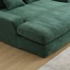 COOLMORE Seersucker 2-seater lazy sofa With 5 back pillows,Comfy Sofa- Deep Seat Couch for Living Room,Club (Emerald)