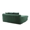 COOLMORE Seersucker 2-seater lazy sofa With 5 back pillows,Comfy Sofa- Deep Seat Couch for Living Room,Club (Emerald)