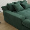 COOLMORE Seersucker 2-seater lazy sofa With 5 back pillows,Comfy Sofa- Deep Seat Couch for Living Room,Club (Emerald)