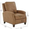 Jack Saddle Faux Leather Push Back Recliner