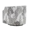 Isabelle Swivel Glider Barrel Chair - Gray Floral