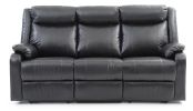 Glory Furniture Ward G761A-RS Double Reclining Sofa , BLACK