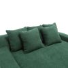 COOLMORE Seersucker 2-seater lazy sofa With 5 back pillows,Comfy Sofa- Deep Seat Couch for Living Room,Club (Emerald)