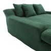 COOLMORE Seersucker 2-seater lazy sofa With 5 back pillows,Comfy Sofa- Deep Seat Couch for Living Room,Club (Emerald)