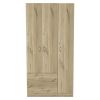 Rowaton 2-Drawer 3-Door Armoire Light Oak