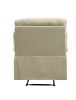 Beige Recliner with Pillow Top Armrest