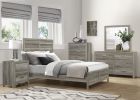 Weathered Gray Finish Queen Bed 1pc Wooden Rustic Style Bedroom Furniture