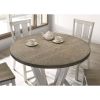 Antique White Rustic Style 1pc Counter Height Dining Table Two-tone Design Dining Room Furniture