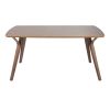 Folia Mid-Century Modern Dining Table in Walnut Wood by Lumisource