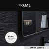 30 in. W x 36 in. H Rectangular Framed Wall Bathroom Vanity Mirror in Oil Rubbed Bronze