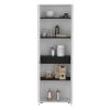 Herrin Storage Cabinet Kitchen Pantry With Four Doors and and Five Interior Shelves