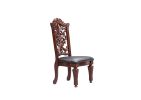 ACME Vendome Side Chair (Set-2) in PU & Cherry 60003