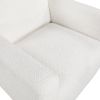 Mason White Boucle Fabric Arm Chair