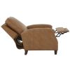 Jack Saddle Faux Leather Push Back Recliner