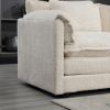 Modern Large boucle Fabric L-Shape Sectional Sofa