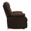 Chocolate Pillow Top Arms Recliner with Tufted Back