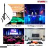 5 Core Speaker Stand Tripod Heavy Duty Adjustable Up to 72 Inch DJ Studio Monitor Stands Pole Mount - SS HD 4PK BLK BAG