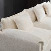 Modern Large boucle Fabric L-Shape Sectional Sofa