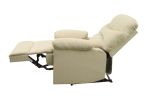 Beige Recliner with Pillow Top Armrest