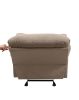 Light Brown Recliner with Pillow Top Armrest