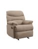 Light Brown Recliner with Pillow Top Armrest