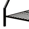 Sandy Black Twin XL/Queen Bunk Bed with Built-in Ladder