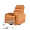 Swivel Rocking Recliner Sofa Chair With USB Charge Port & Cup Holder For Living Room, Bedroom