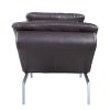 Brown Chaise Lounge with Pillow and USB Port