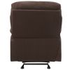 Chocolate Pillow Top Arms Recliner with Tufted Back