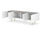 Space - TV Stand 4D white / white gloss