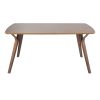 Folia Mid-Century Modern Dining Table in Walnut Wood by Lumisource