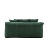 COOLMORE Seersucker 2-seater lazy sofa With 5 back pillows,Comfy Sofa- Deep Seat Couch for Living Room,Club (Emerald)