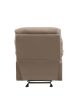 Light Brown Recliner with Pillow Top Armrest