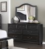 Charcoal Brown Finish Traditional Bedroom Furniture 1pc Dresser of 7 Drawers Antique Handles Classic Design