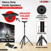 5 Core Speaker Stand Tripod Heavy Duty Adjustable Up to 72 Inch DJ Studio Monitor Stands Pole Mount - SS HD 4PK BLK BAG