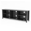 TV Stand Storage Media Console Entertainment Center,Tradition Black