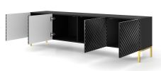 Surf 200 TV Stand black matt / black gloss