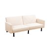 Beige Linen Living Room Sofabed