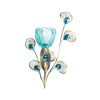 Peacock Blossom Single Sconce