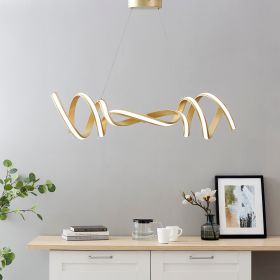 Munich LED Horizontal Chandelier (Option: Gold)